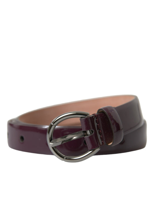 Dolce &amp; Gabbana Elegant chestnut brown leather belt