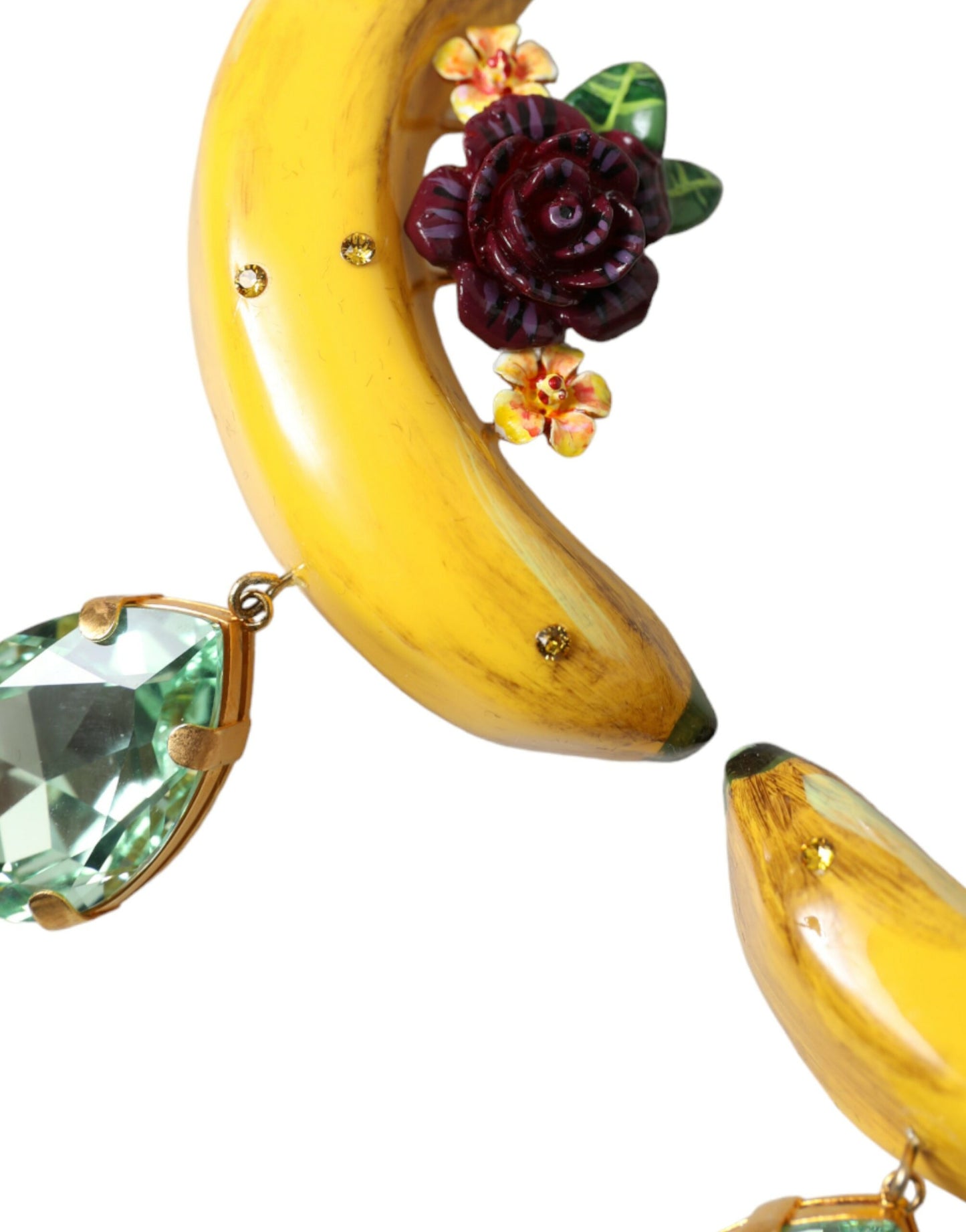 Dolce & Gabbana Schicke Clip-on-Bananen-Baumel-Ohrringe