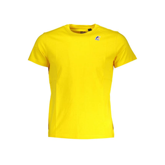 K-WAY Sunshine Gelb Rundhals T-Shirt aus Baumwolle