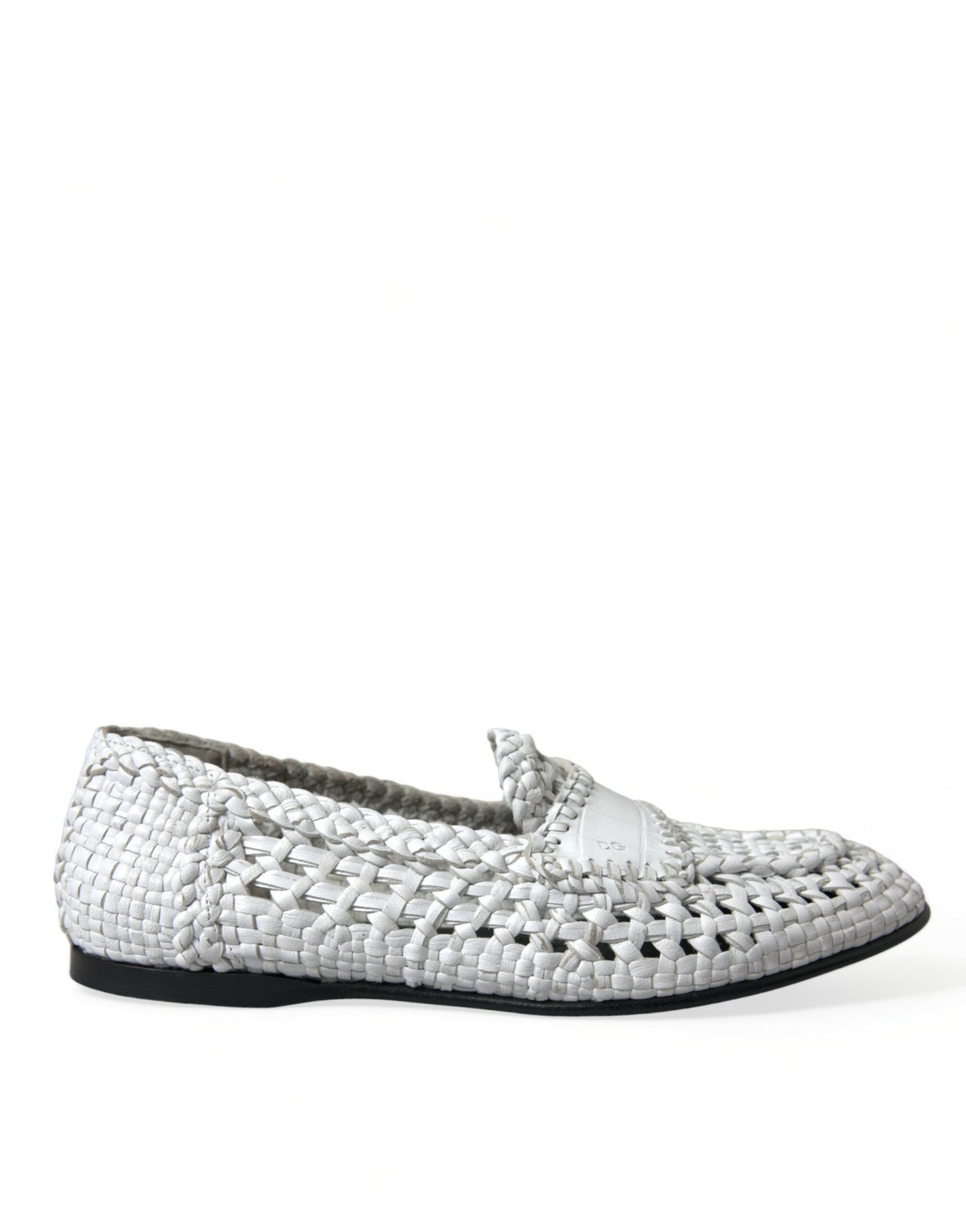 Dolce & Gabbana Elegante weiße Loafer-Slipper