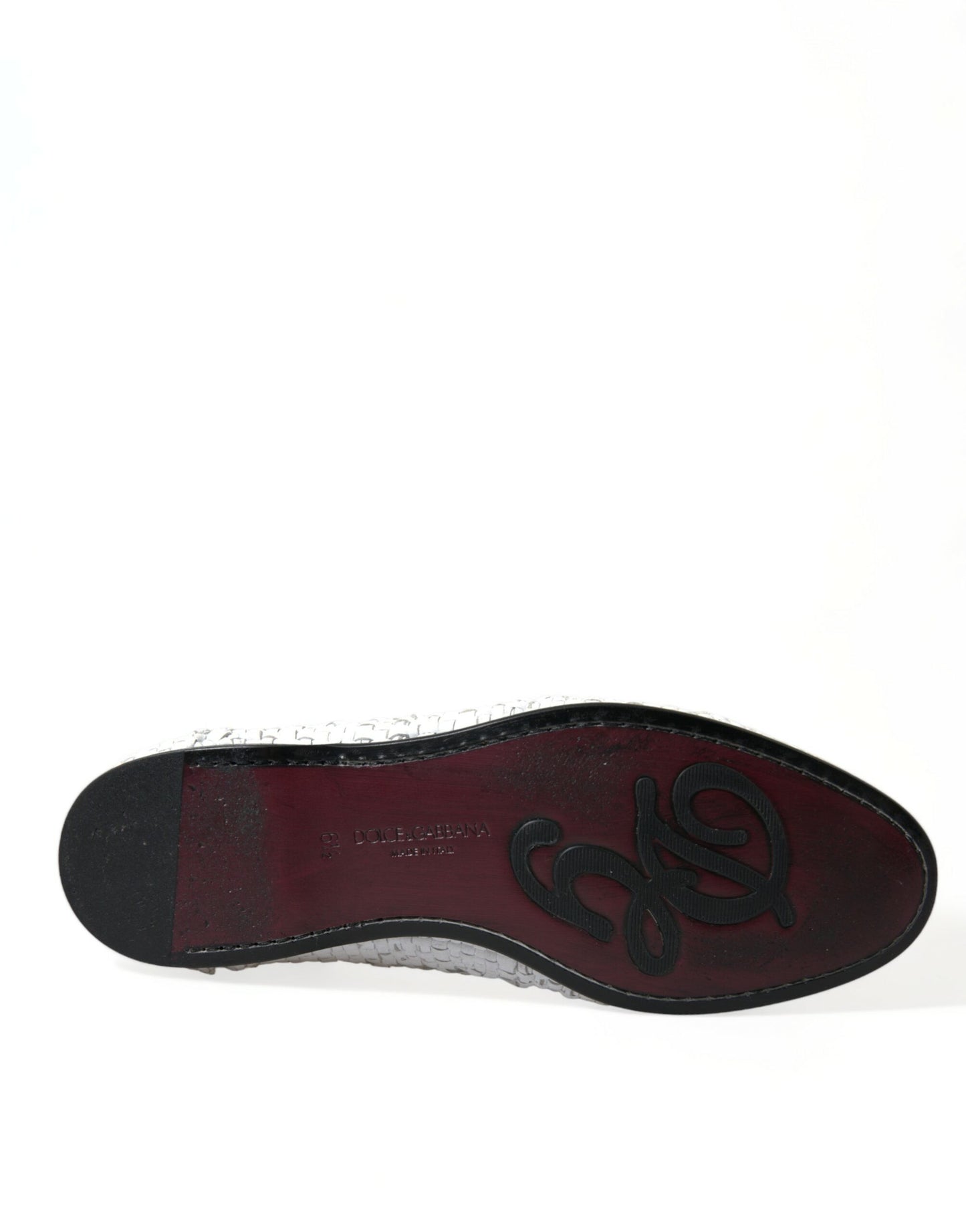 Dolce & Gabbana Elegante weiße Loafer-Slipper