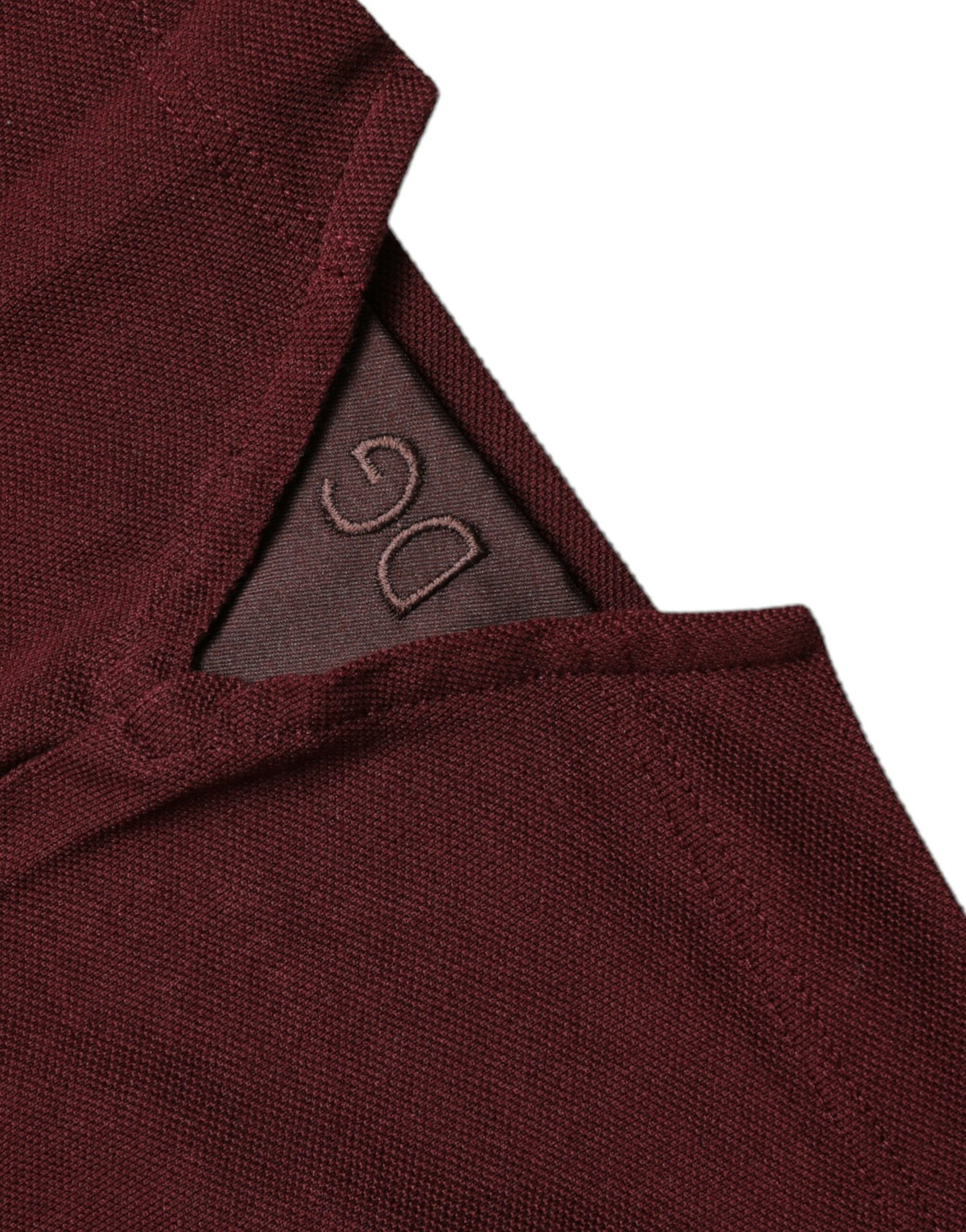 Dolce &amp; Gabbana Elegant maroon cotton blend polo tee