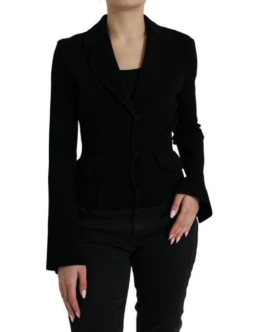 Dolce &amp; Gabbana Elegant Black Designer Blazer naisille