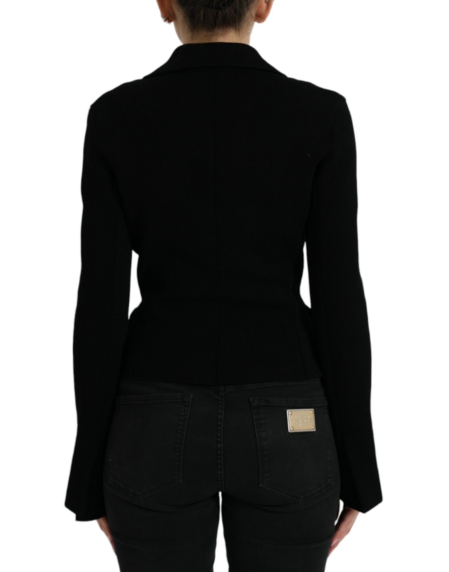 Dolce &amp; Gabbana Elegant Black Designer Blazer naisille