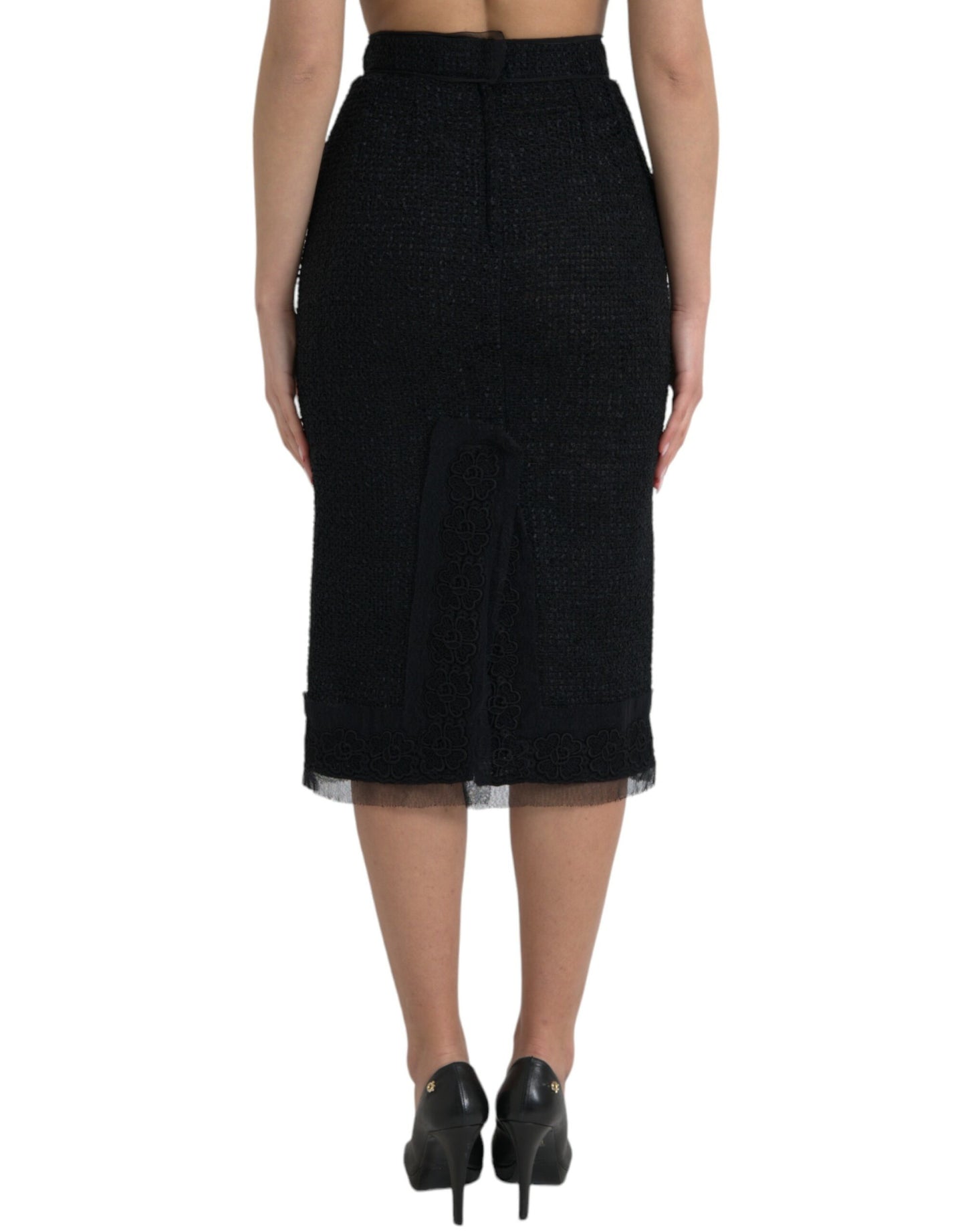 Dolce &amp; Gabbana Elegant high-waisted midi skirt