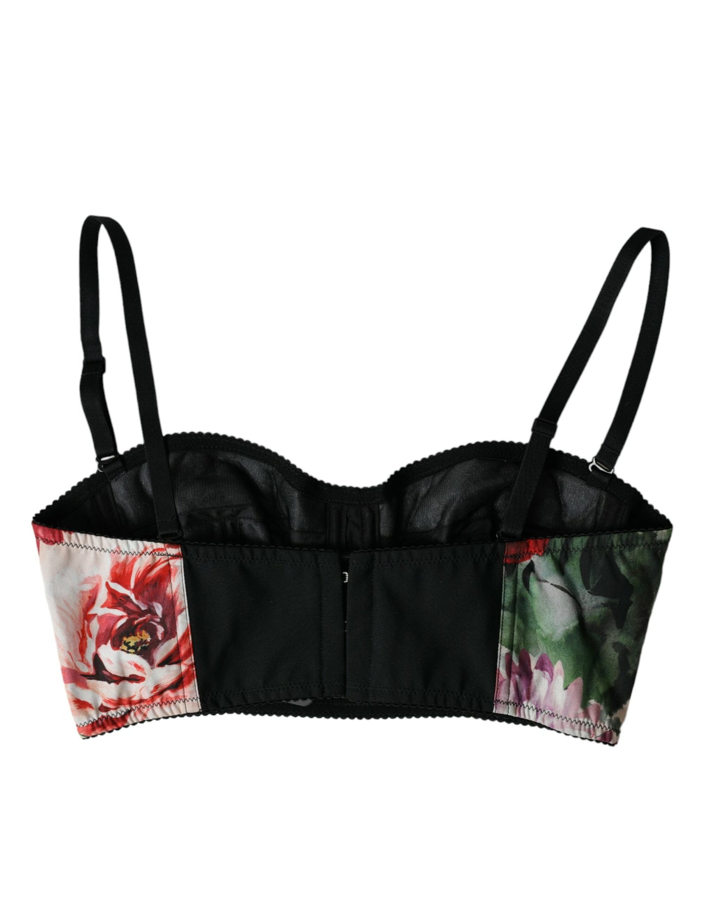 Dolce &amp; Gabbana Multicolor Floral Bustier Crop Top