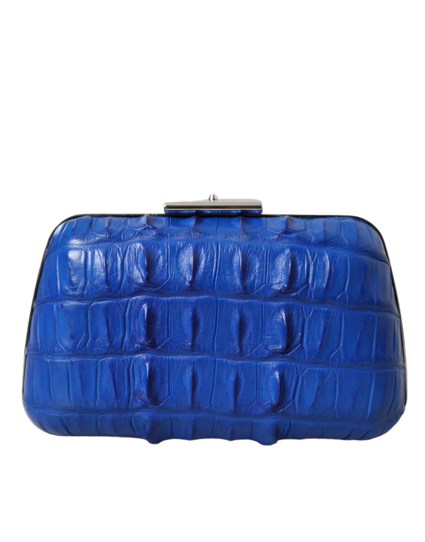 Balenciaga Electric Blue Krokodilleder Clutch