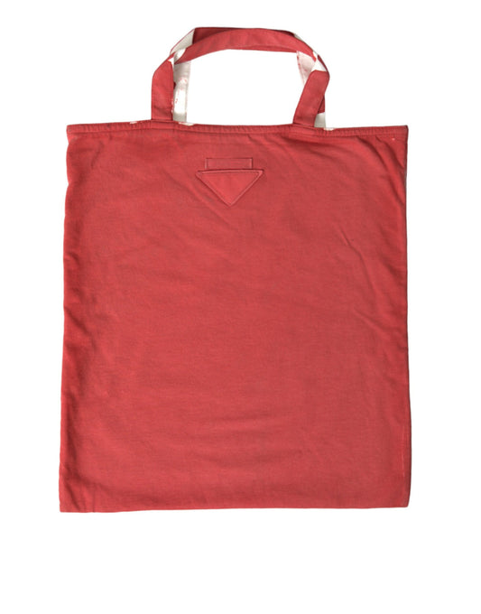 Prada Chic Tote Bag in red and white fabric