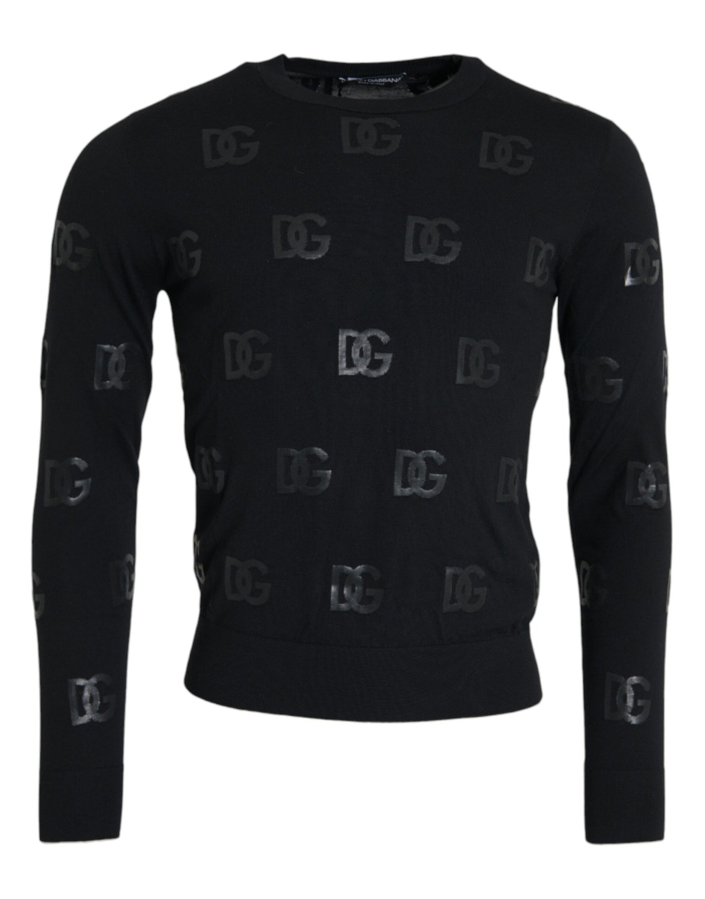 Dolce & Gabbana Schwarzer DG Logo Pullover Sweatshirt Pullover