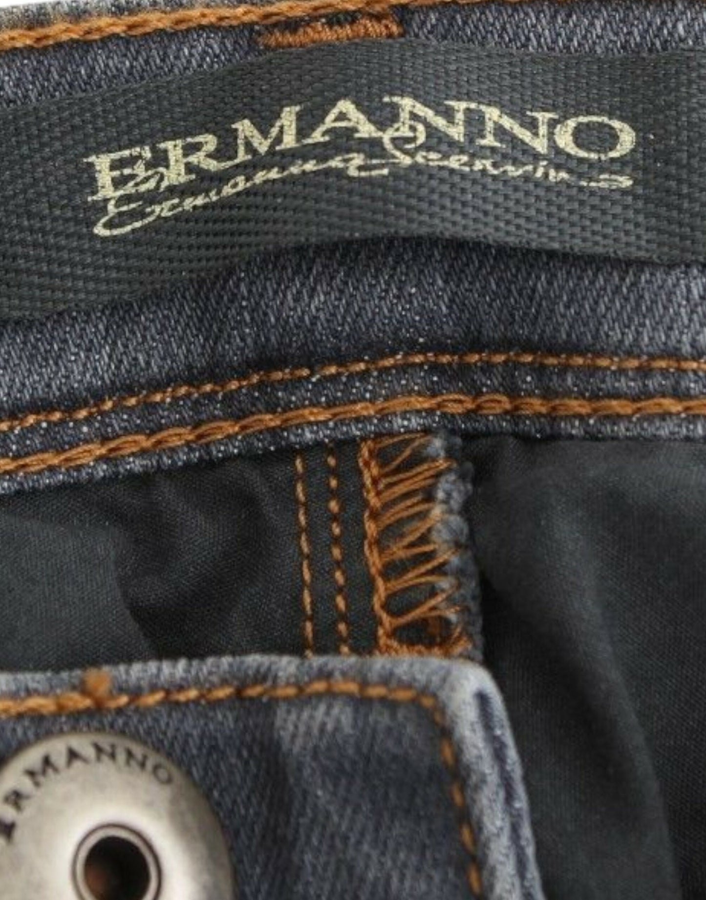 Ermanno Scervino Chic gray slim-fit skinny jeans