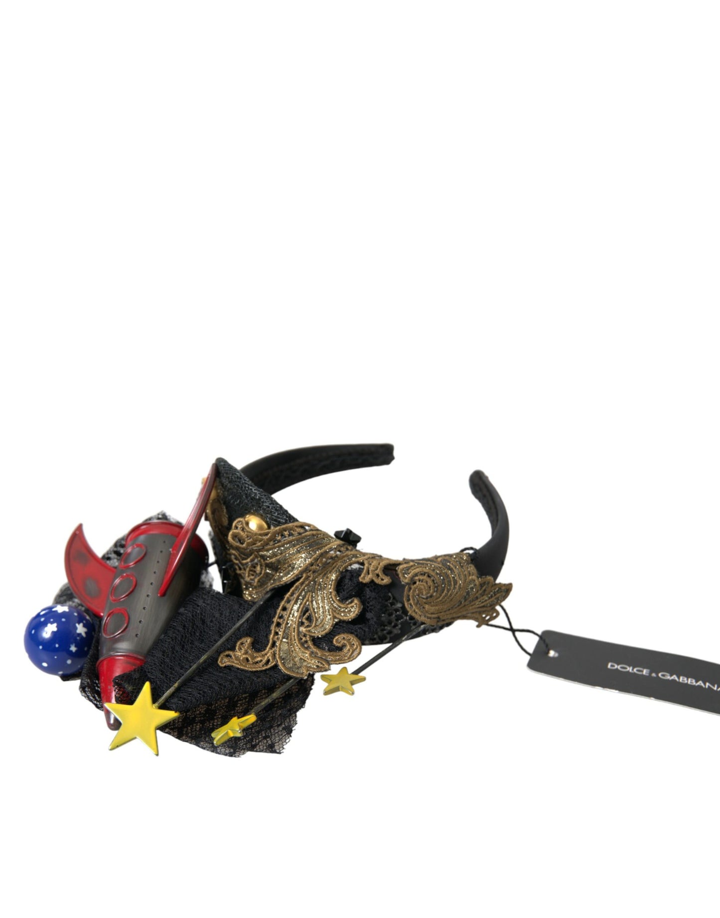 Dolce & Gabbana Multicolor Missile Rocket Crystal Stars Stirnband Diadem