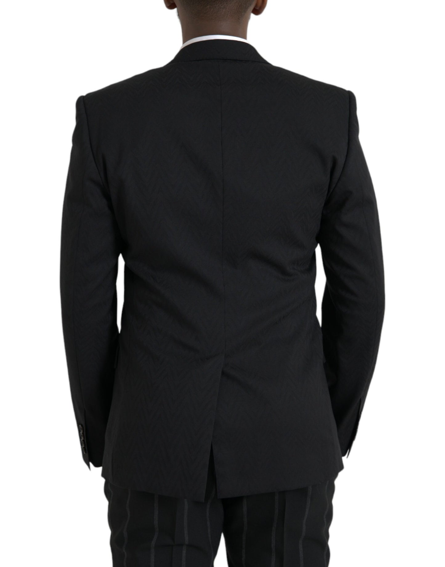 Dolce & Gabbana Schwarz MARTINI Slim Fit Jacke Mantel Blazer