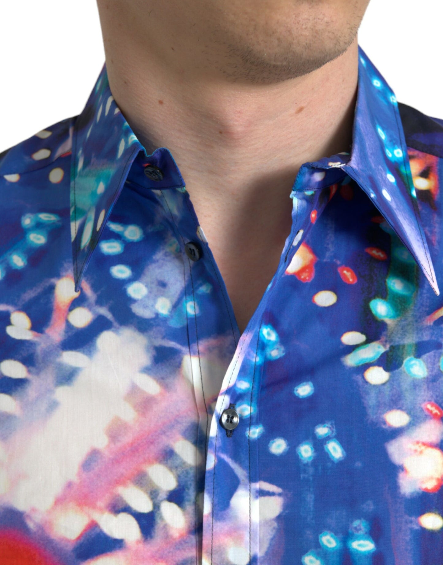 Dolce &amp; Gabbana Multicolor Luminarie Slim MARTINI Shirt