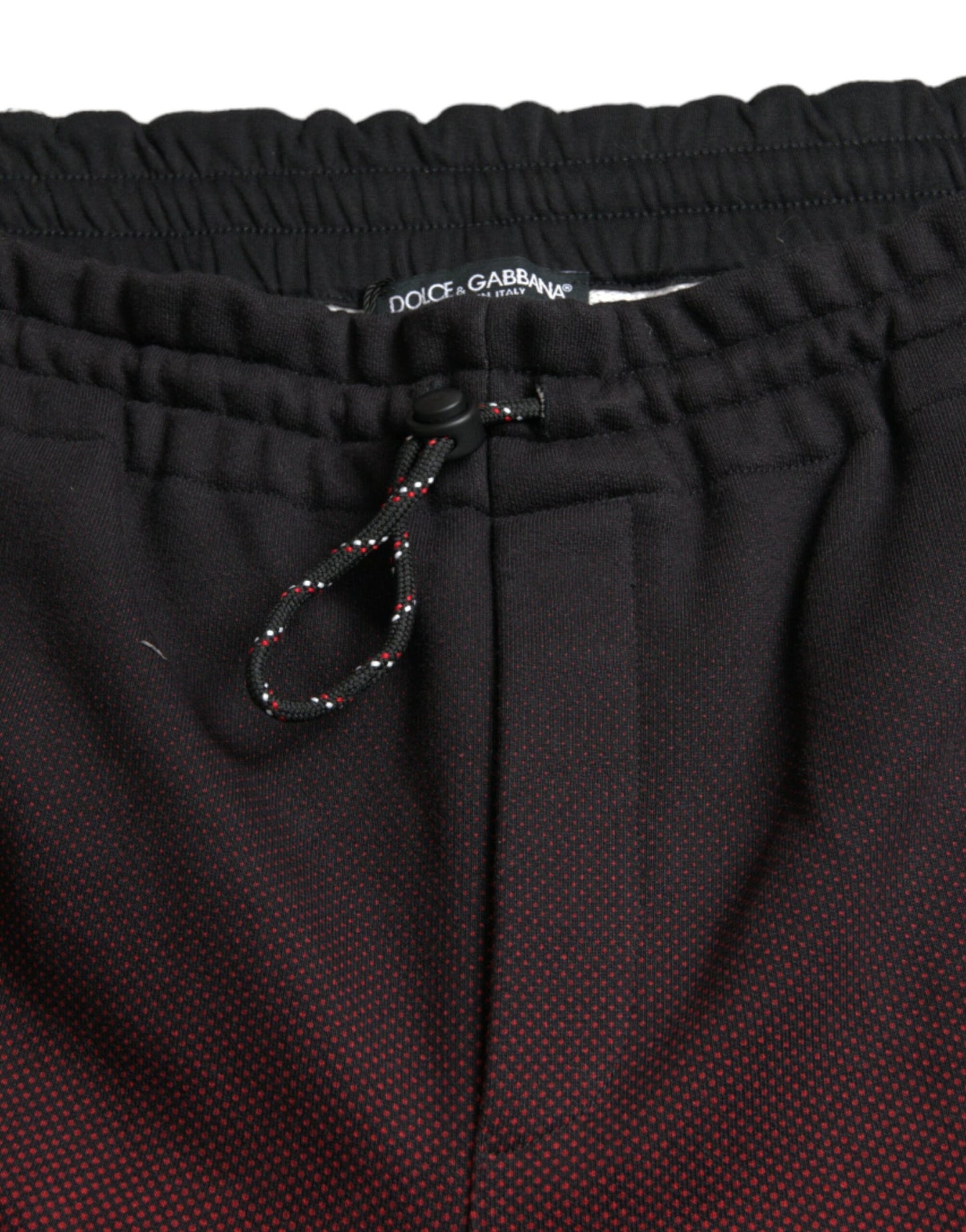 Dolce & Gabbana Rote Bermudashorts aus Baumwolle mit Leopardenmuster