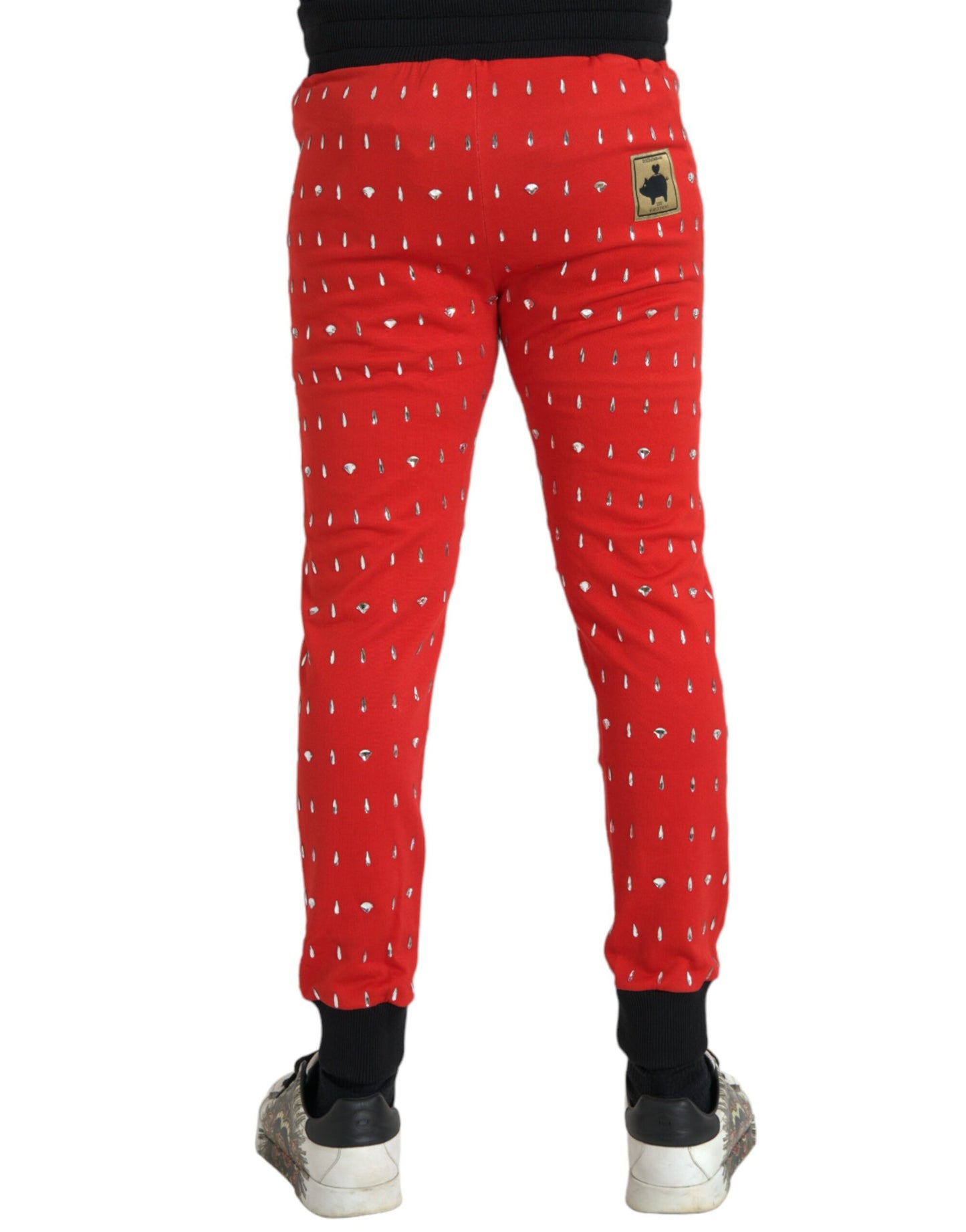 Dolce & Gabbana Rote Jahr des Schweins Jogger-Sweatpants Hosen