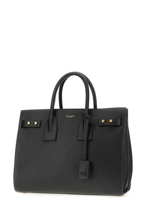 Saint Laurent Sac de Jour handbag in black calf leather