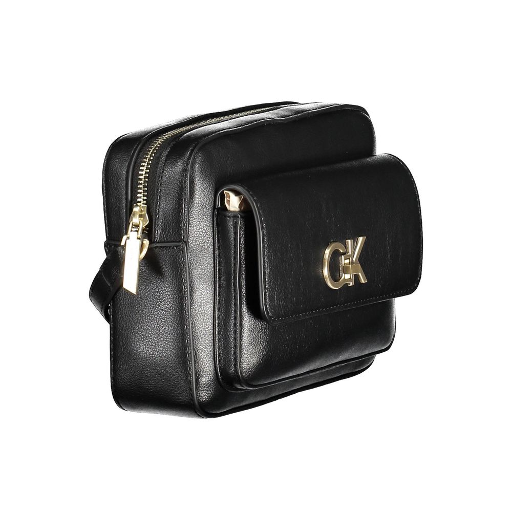 Calvin Klein Schwarze Polyester Handtasche