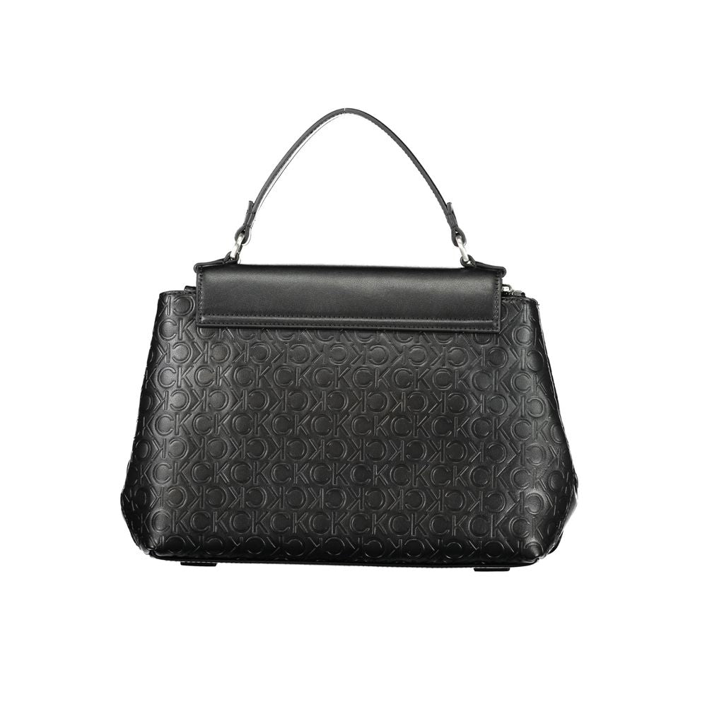 Calvin Klein Schwarze Polyester Handtasche