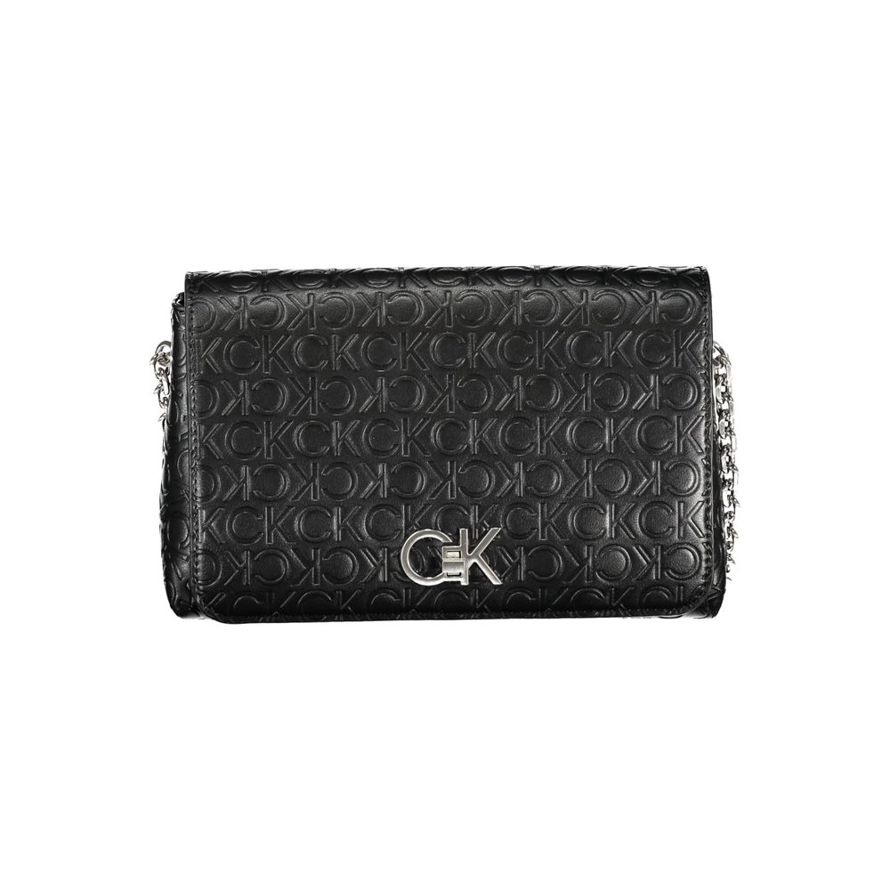 Calvin Klein Schwarze Polyester Handtasche