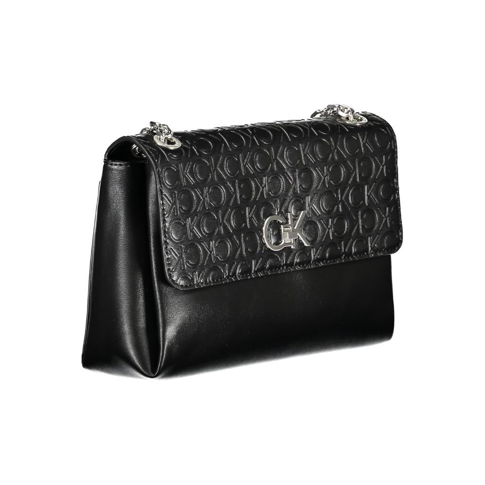 Calvin Klein Schwarze Polyester Handtasche