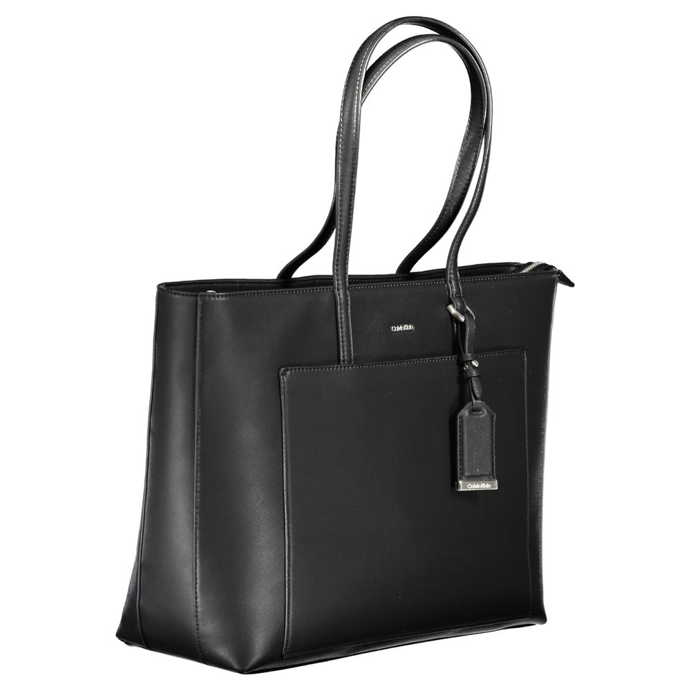 Calvin Klein Schwarze Polyester Handtasche