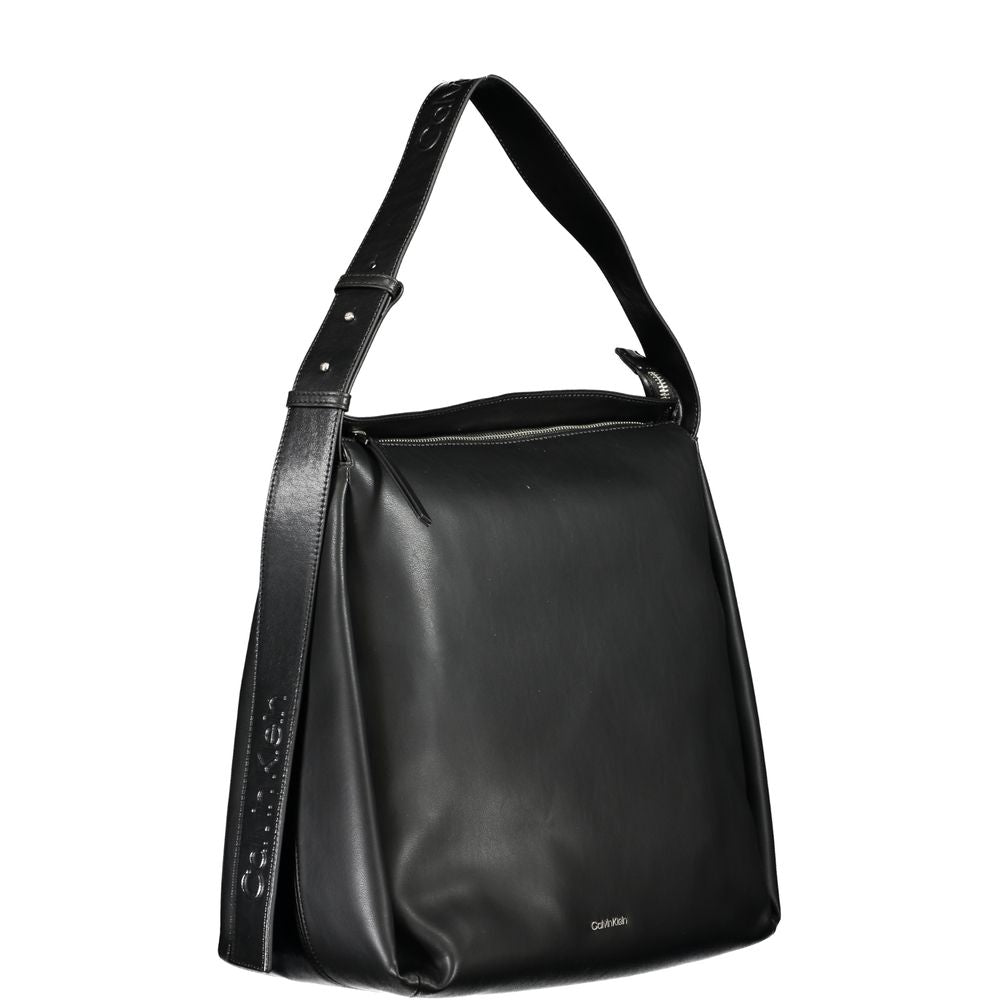 Calvin Klein Schwarze Polyester Handtasche