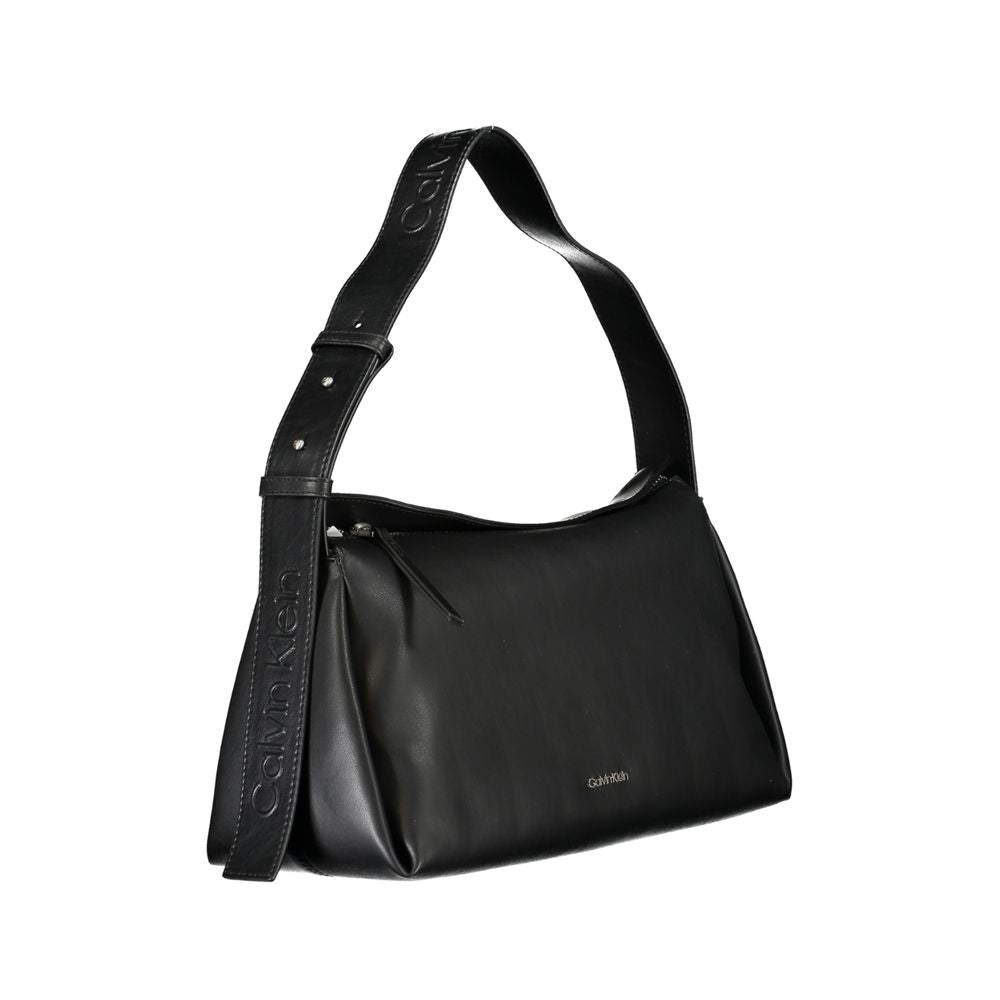 Calvin Klein Schwarze Polyester Handtasche