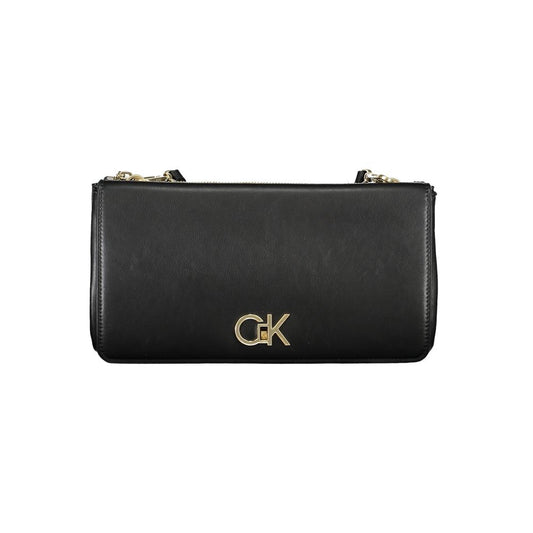 Calvin Klein Schwarze Polyester Handtasche