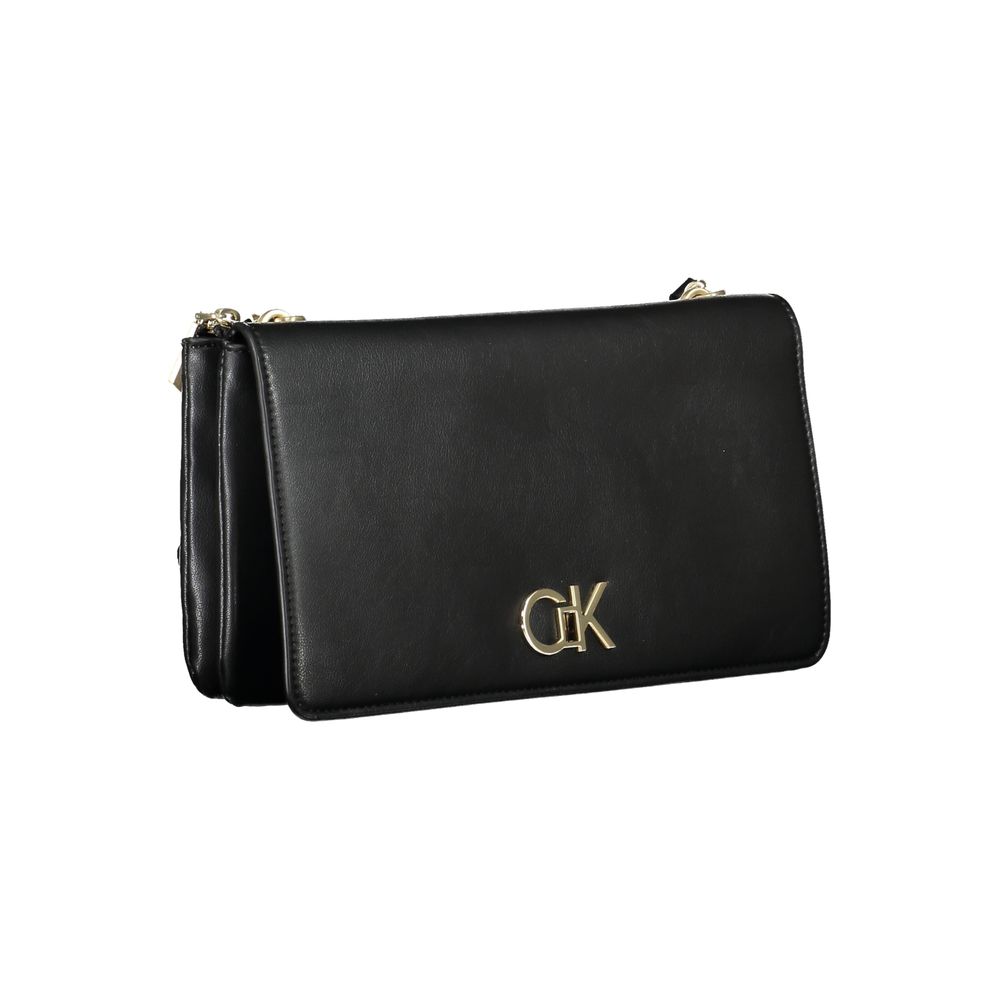 Calvin Klein Schwarze Polyester Handtasche