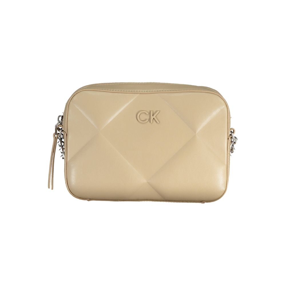 Calvin Klein Beige Polyester Handtasche