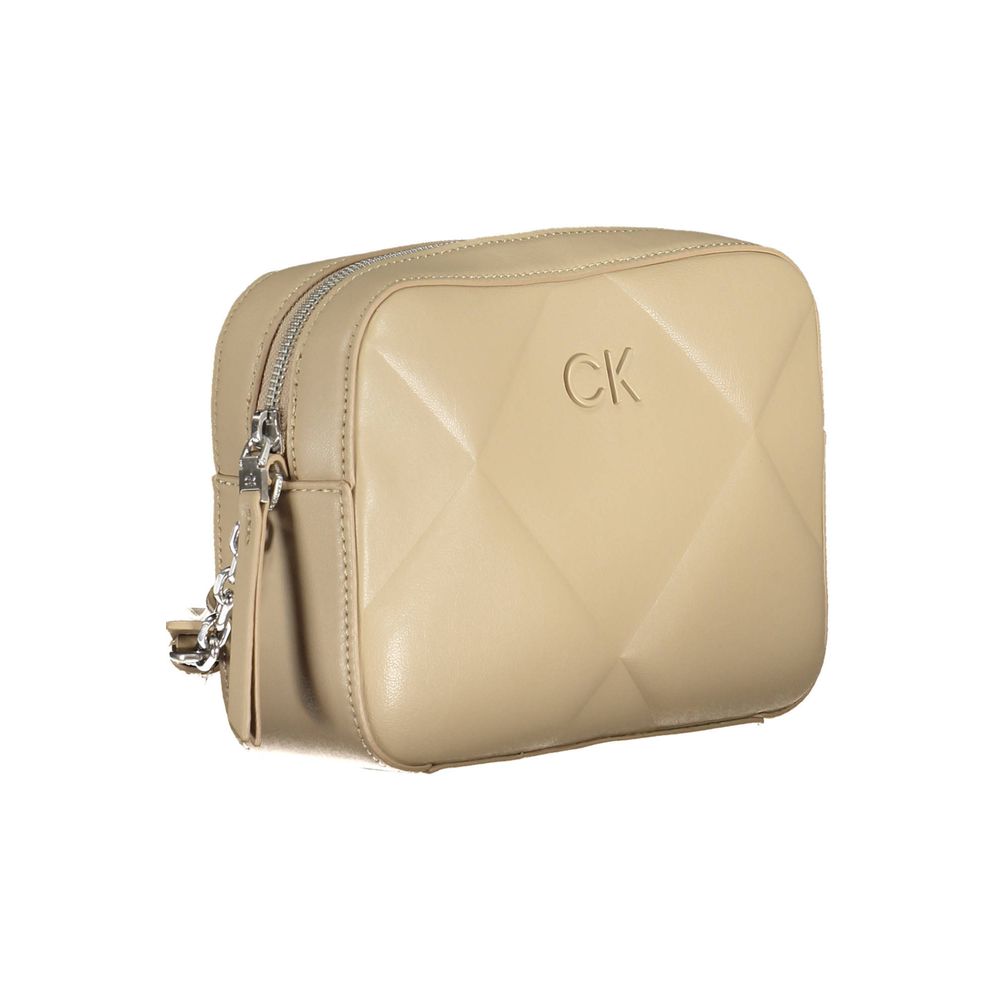 Calvin Klein Beige Polyester Handtasche