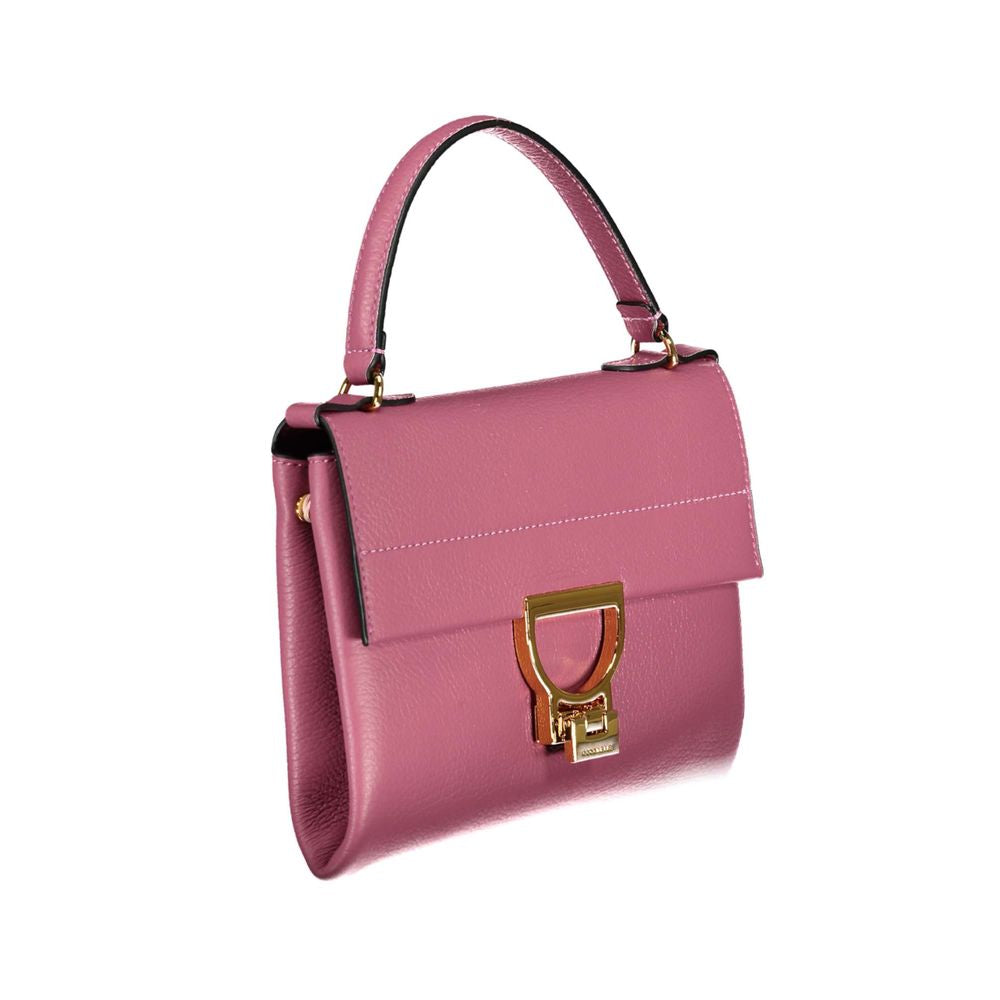 Coccinelle pink leather handbag