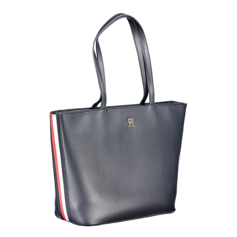 Tommy Hilfiger Blaue Polyester-Handtasche