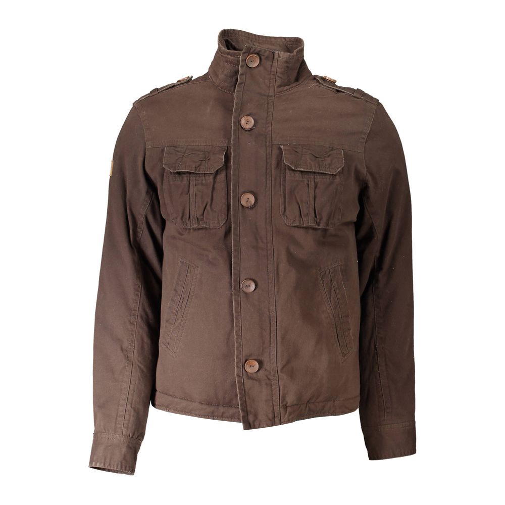 Eddy Wood Braune Polyester-Jacke