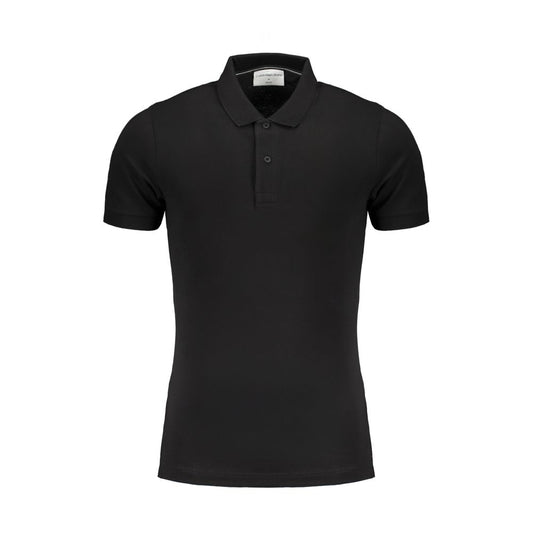 Calvin Klein Schwarzes Baumwoll-Poloshirt