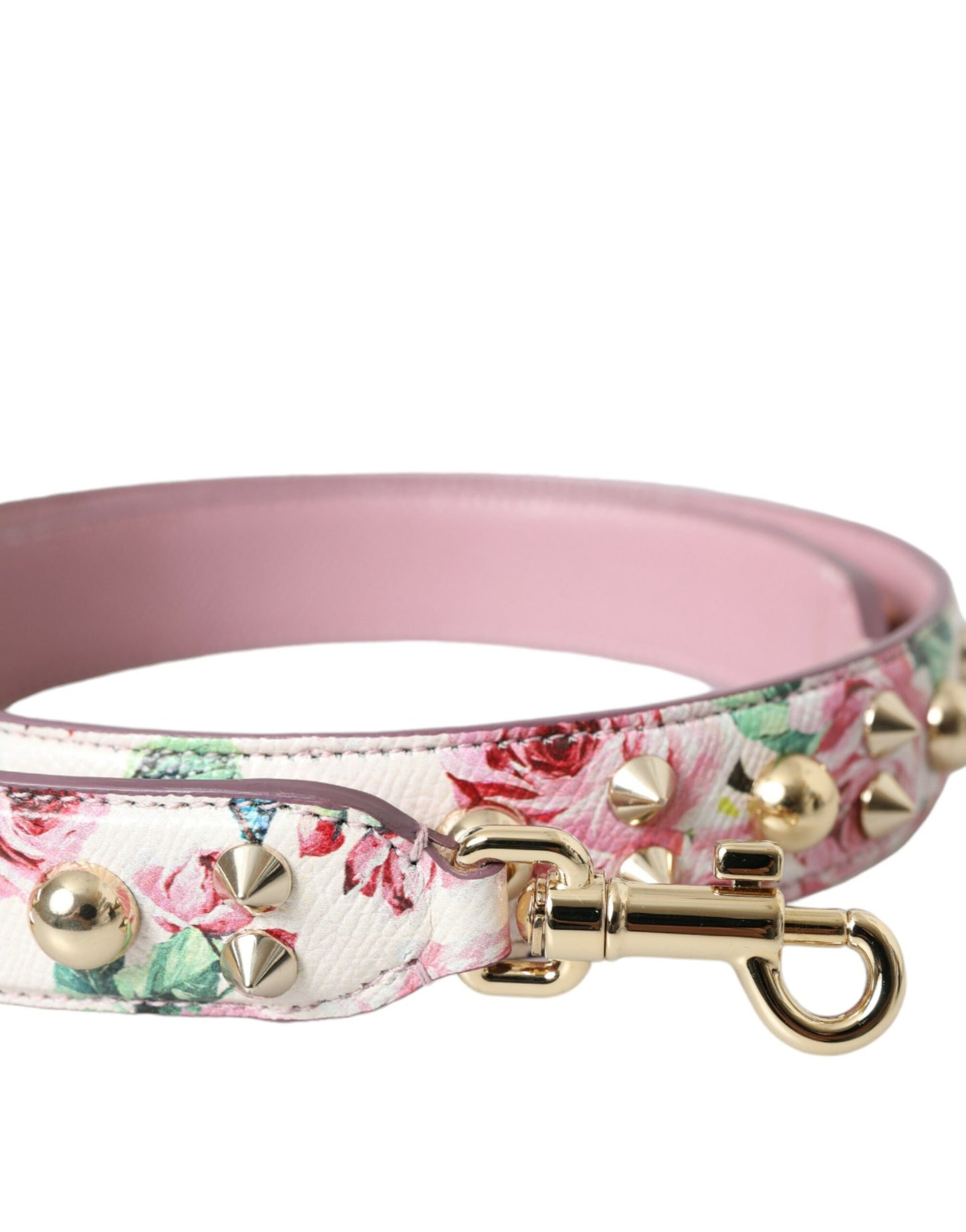 Dolce & Gabbana Pink Floral Handtasche Accessoire Schulterriemen