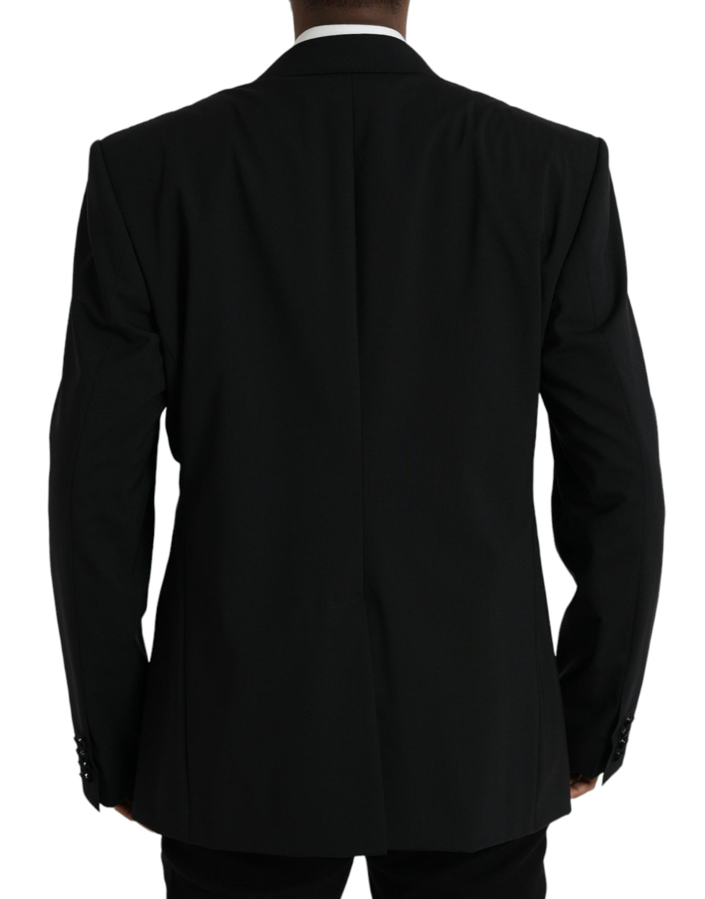 Dolce & Gabbana Schwarzer SICILIA Einreihiger Mantel Blazer