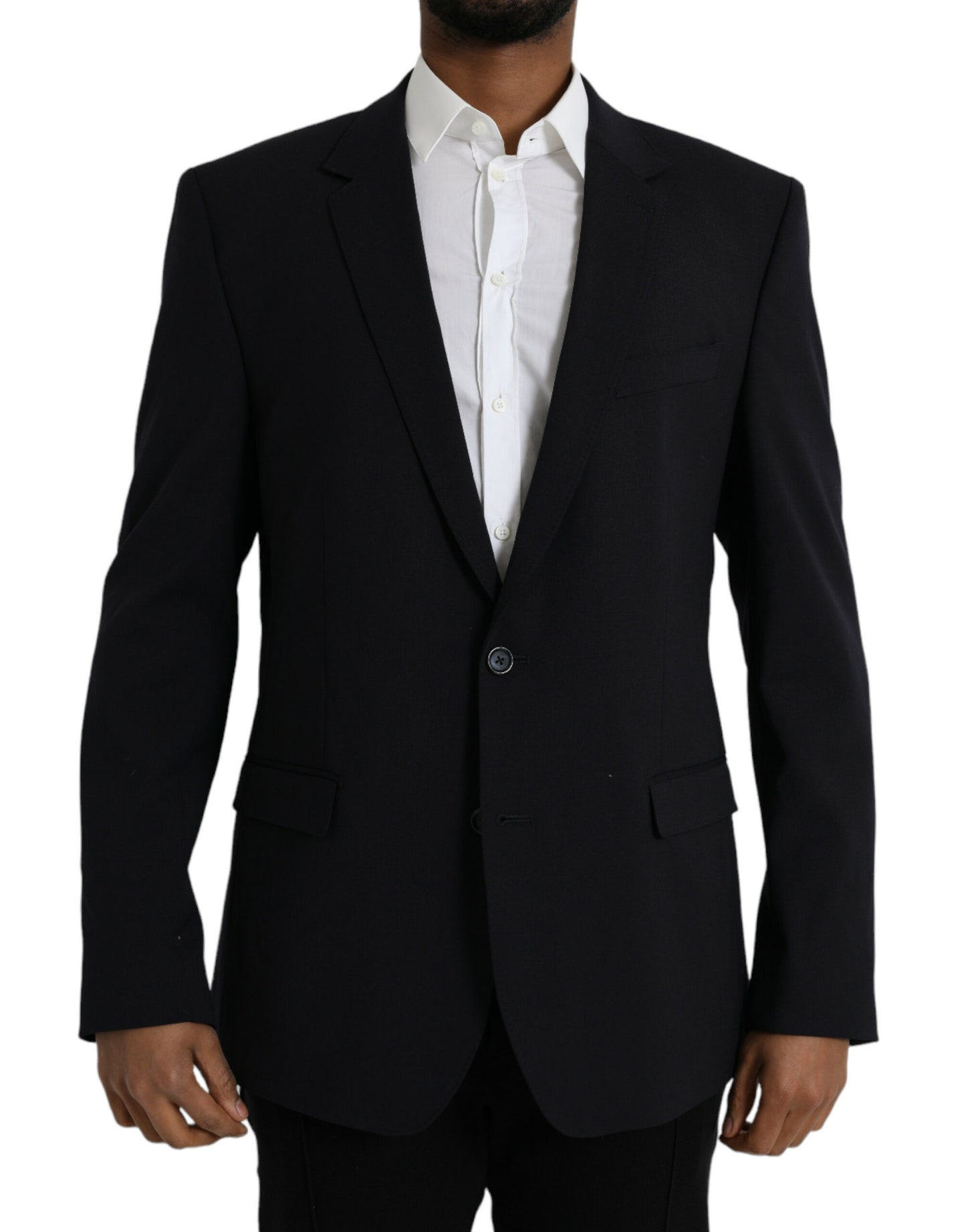 Dolce & Gabbana Schwarzer MARTINI Einreihiger Mantel Blazer