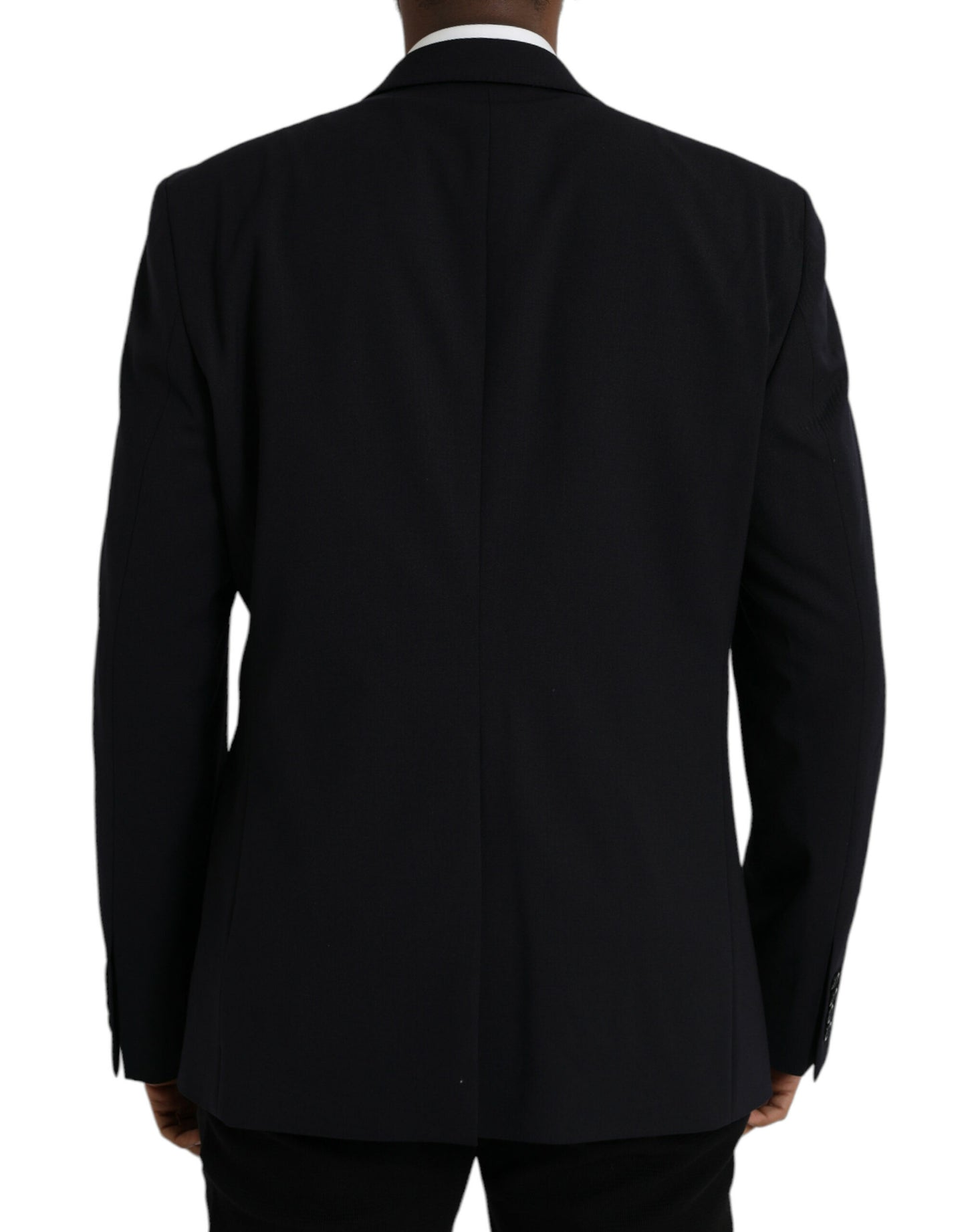 Dolce & Gabbana Schwarzer MARTINI Einreihiger Mantel Blazer