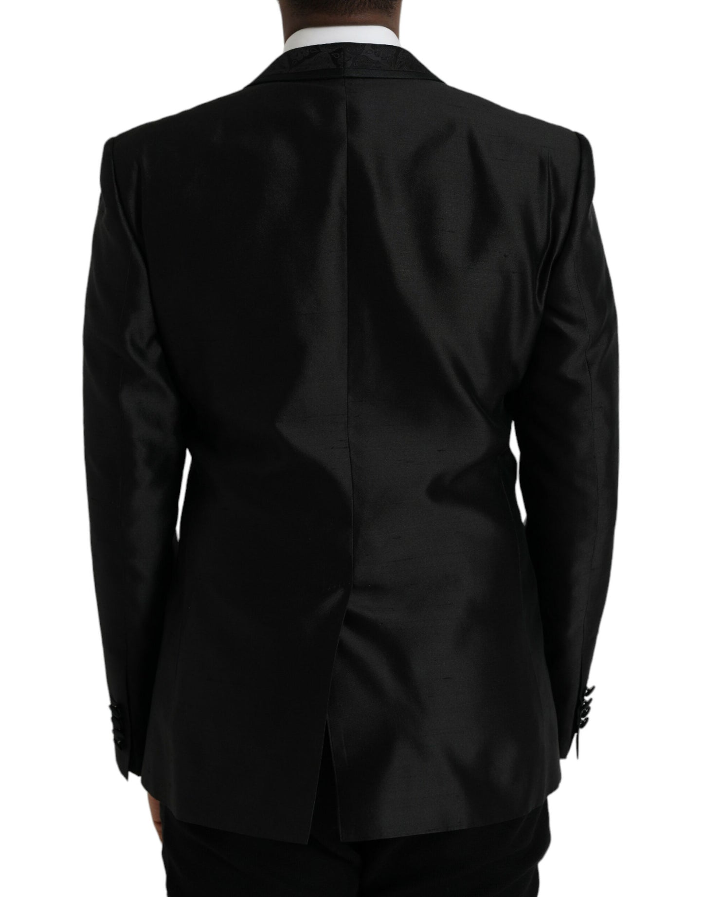 Dolce &amp; Gabbana Black MARTINI Single Breasted Coat Blazer