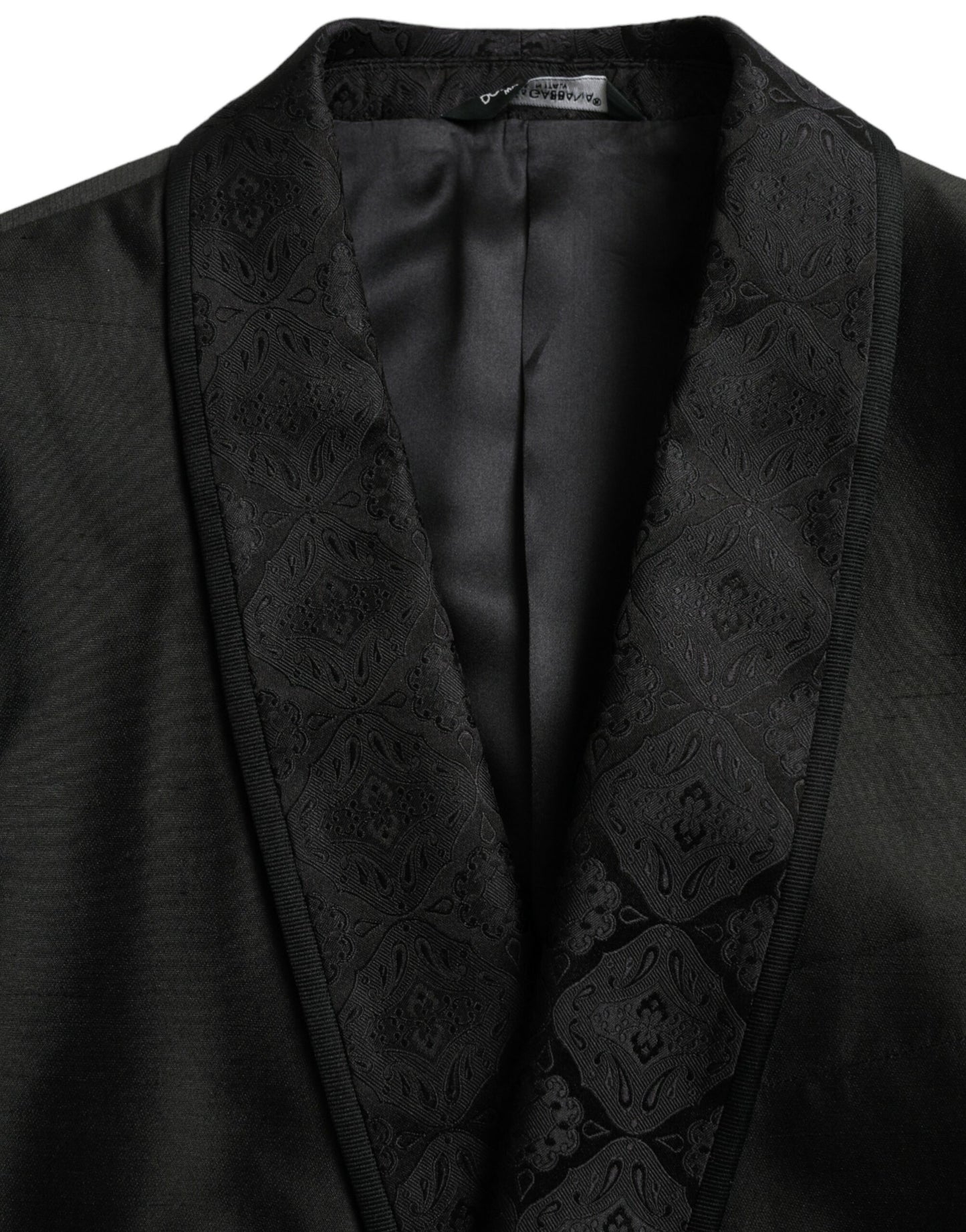 Dolce &amp; Gabbana Black MARTINI Single Breasted Coat Blazer