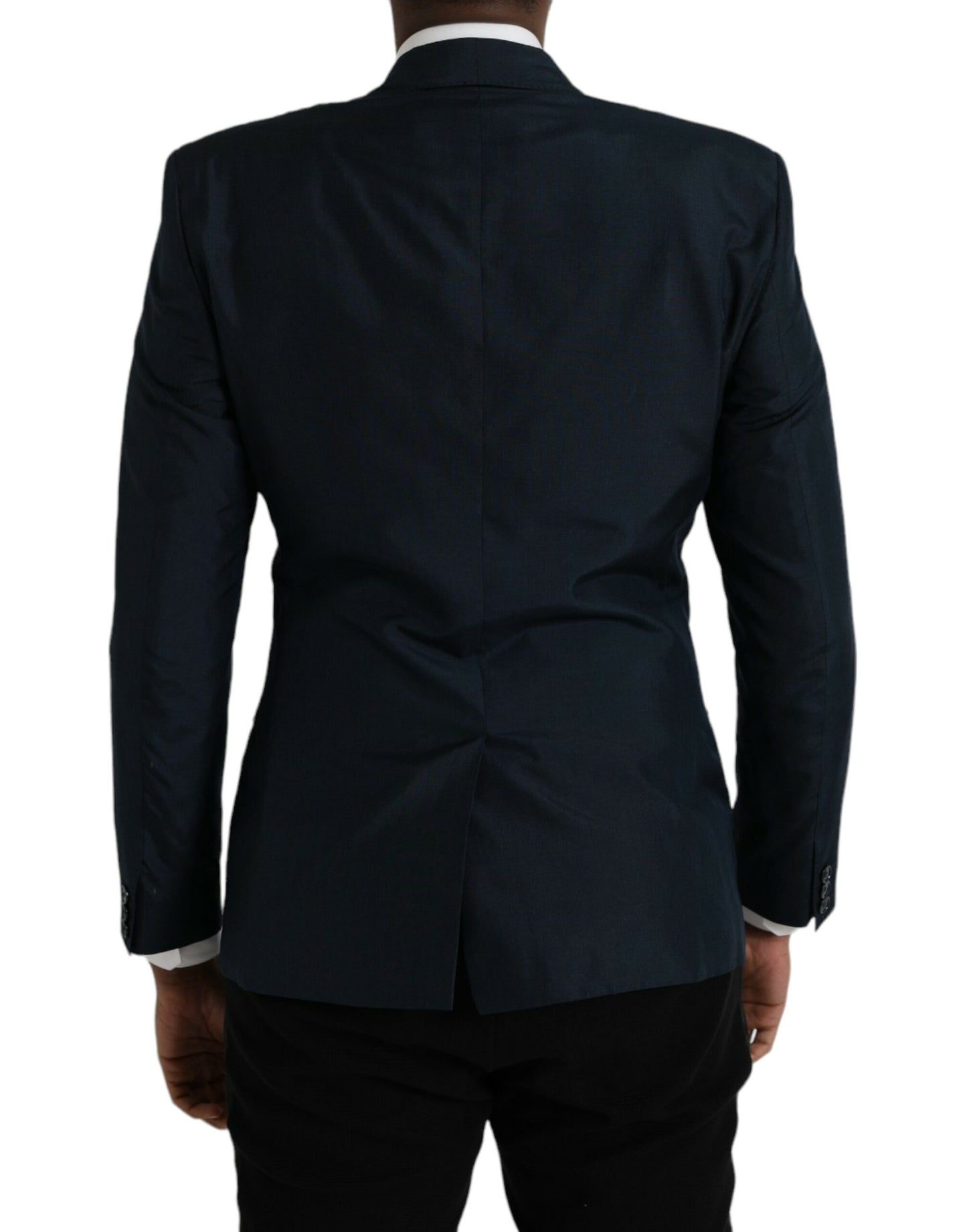 Dolce & Gabbana Blauer GOLD Kerbmantel einreihig Blazer