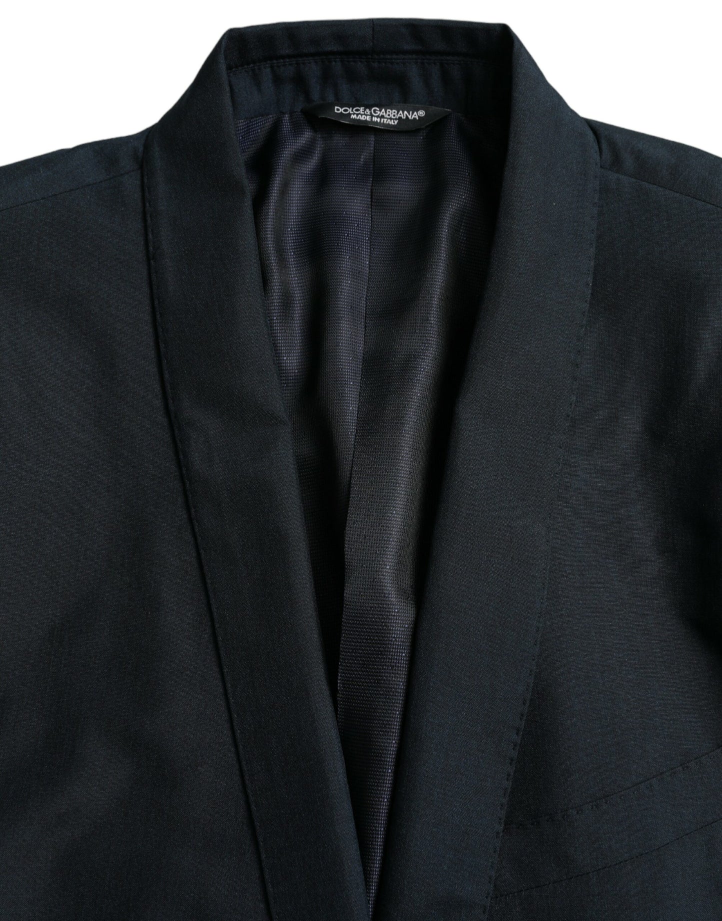 Dolce & Gabbana Blauer GOLD Kerbmantel einreihig Blazer