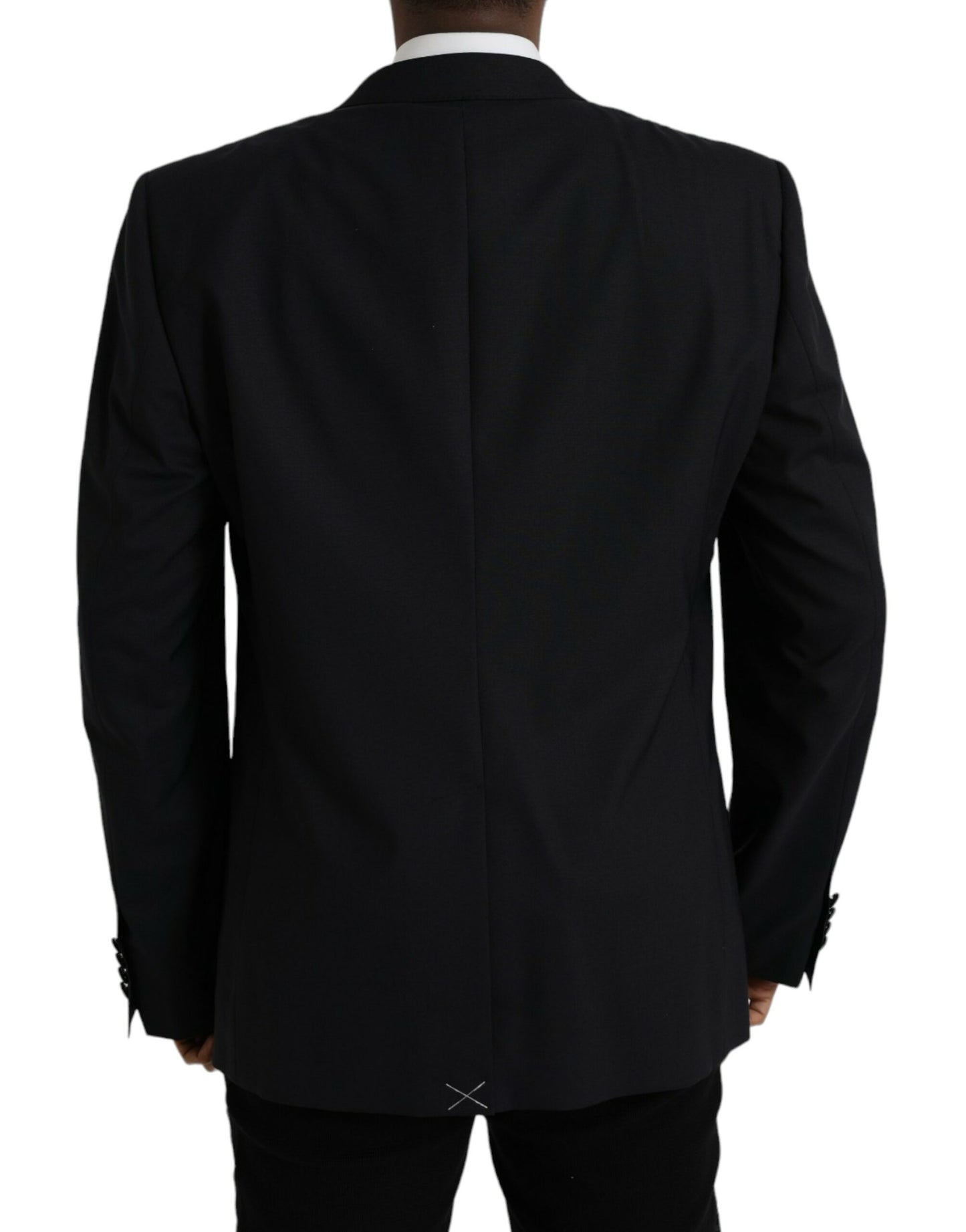 Dolce & Gabbana Blauer MARTINI Einreihiger Mantel Blazer