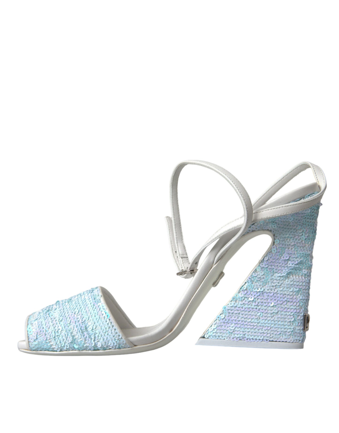 Dolce &amp; Gabbana Vaaleansiniset Sequin Strappy Sandals -sandaalit