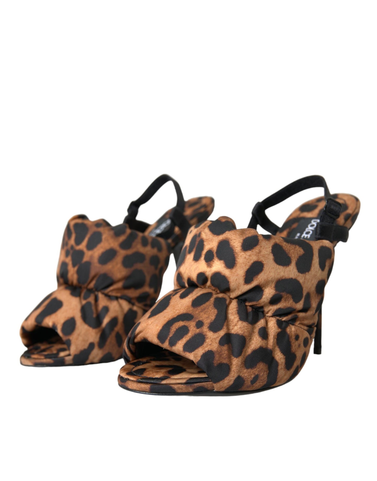 Dolce &amp; Gabbana Brown Leopard Slingback Heels Sandaalit Kengät