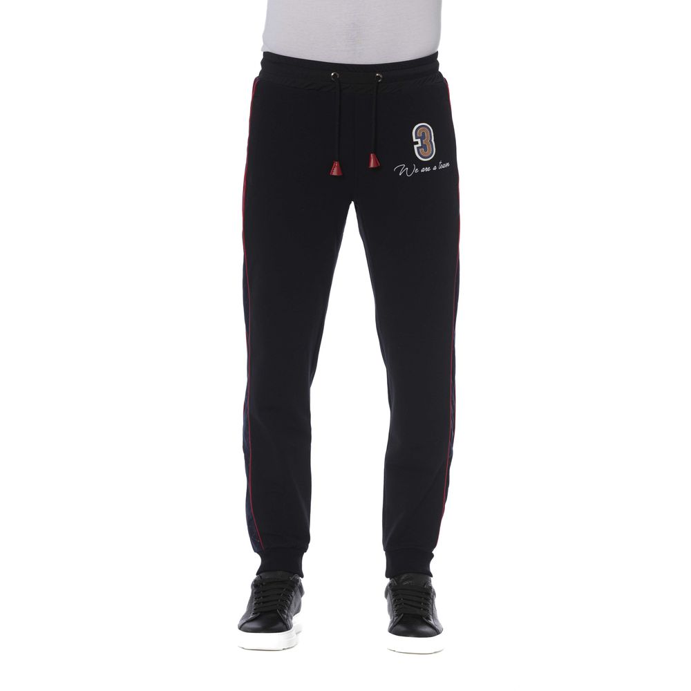 Trussardi Black Cotton Men's Tracksuit Bottoms