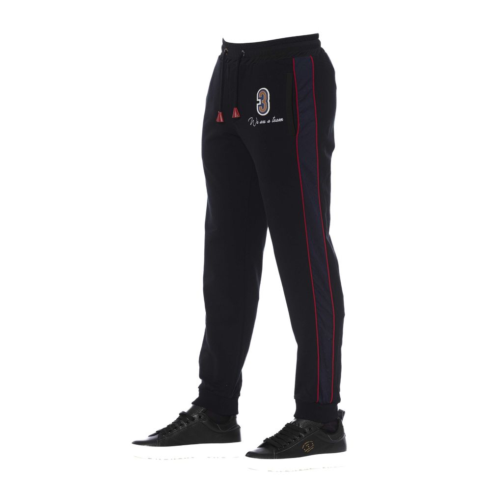 Trussardi Black Cotton Men's Tracksuit Bottoms