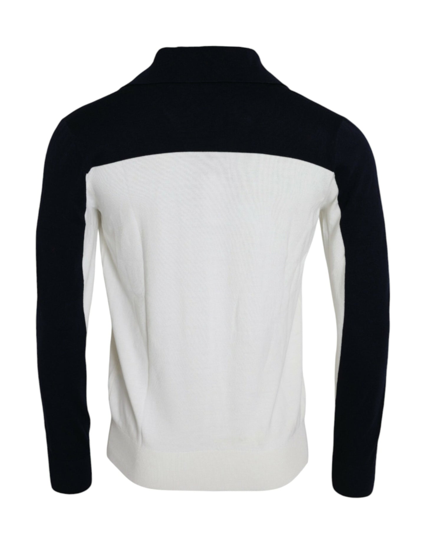 Dolce &amp; Gabbana valkoinen musta SICILIA Henley Shirt -pusero