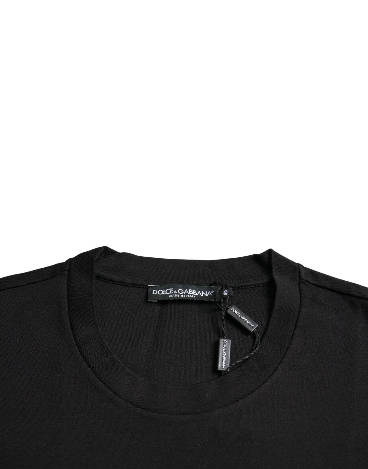 Dolce &amp; Gabbana Black With Love Always Crew Neck T-Shirt